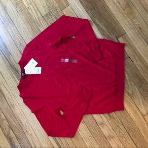 Uniqlo Red Merino Wool Sweater M